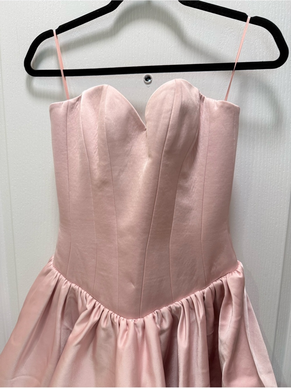 Helsi Emma Strapless Mini Dress Blush Pink size XS Preloved - Picture 5 of 9